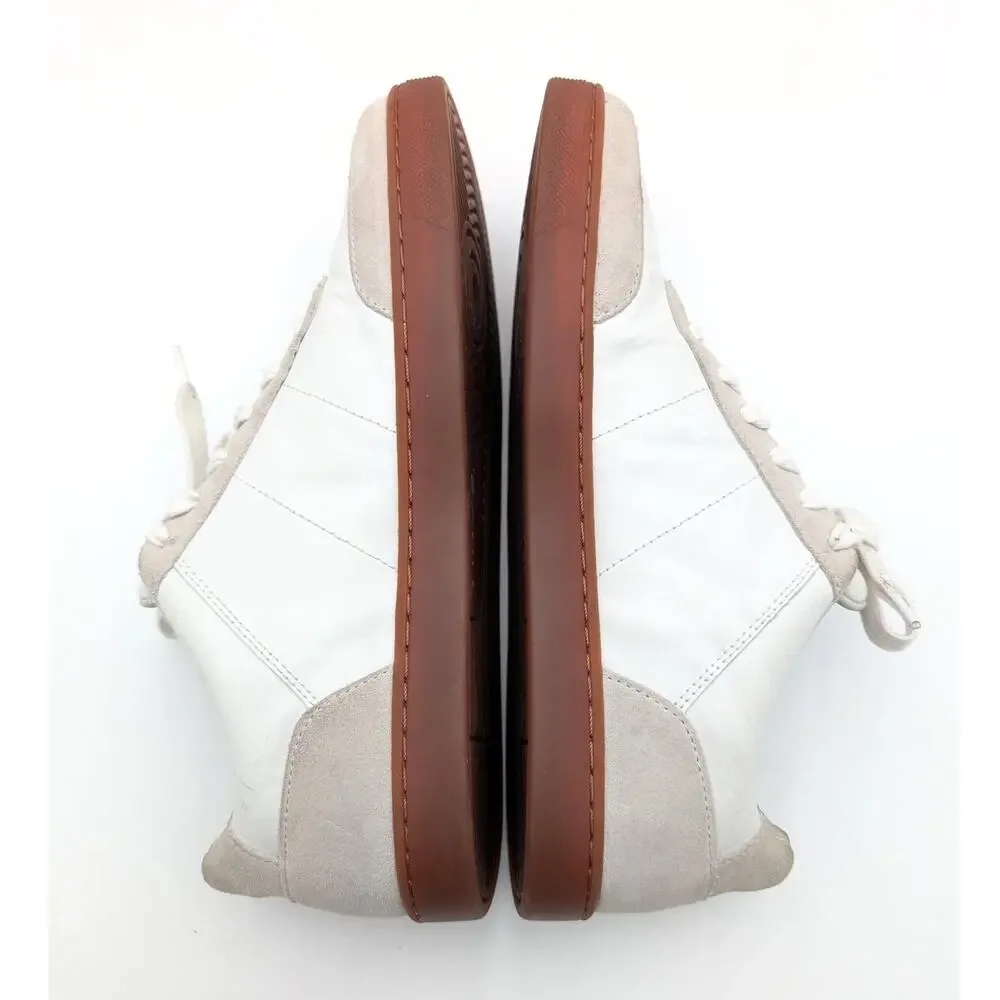 Vince Noel Low Top Sneaker Shoes Lace-Up Round Toe Men's White Size US8M EU41